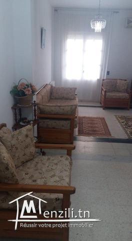 A louer un appartement S+3 meublé a Monastir