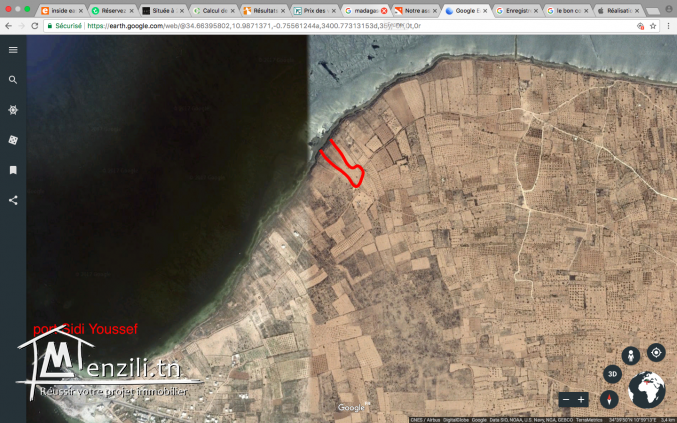 Terrain 1ere position Sidi Youssef