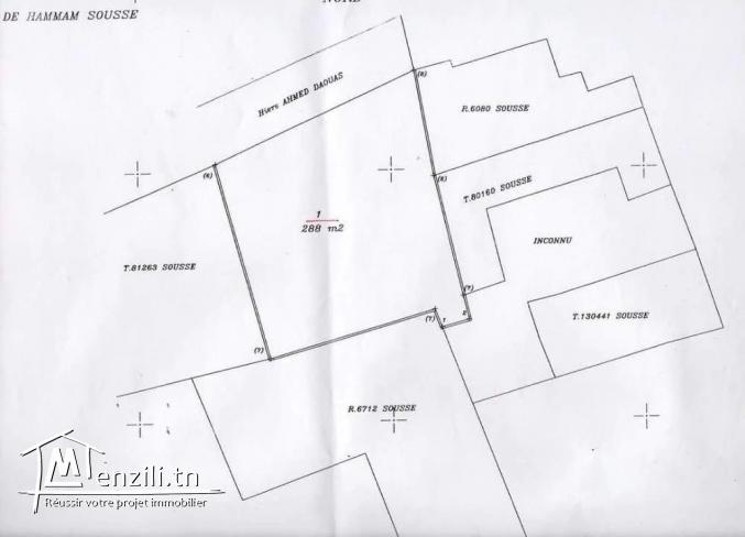 Terrain à vendre de 288 m² 