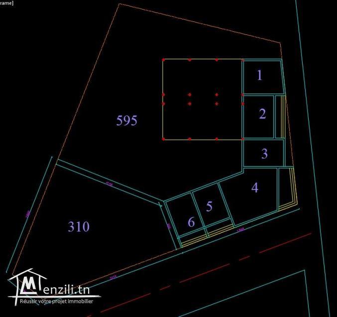 Terrain pour usage commercial et habitat