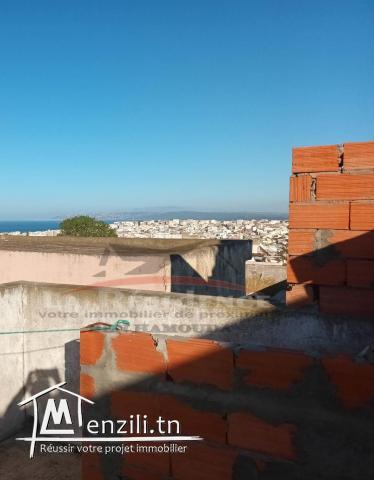 A vendre une maison indépendante à deux étages inachevées à borj ghamez Bizerte..