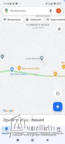 Terrain a Raoued plage