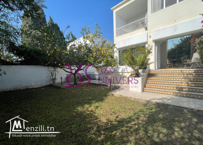 Villa s3 avec jardin à Carthage ref rh001