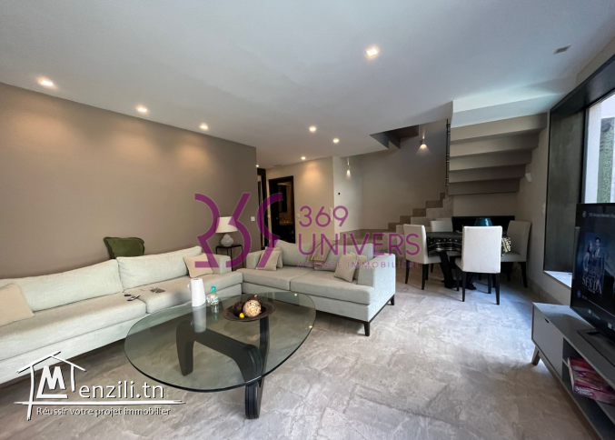 Triplex meublé s3 à Gammarth ref rh006