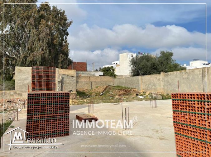 Un terrain a vendre situé à Hammamet