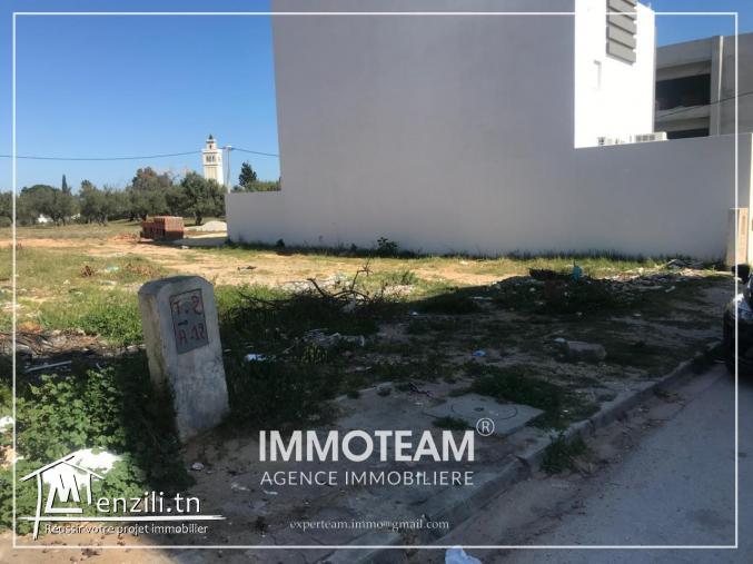 Un terrain a vendre situé Hammamet