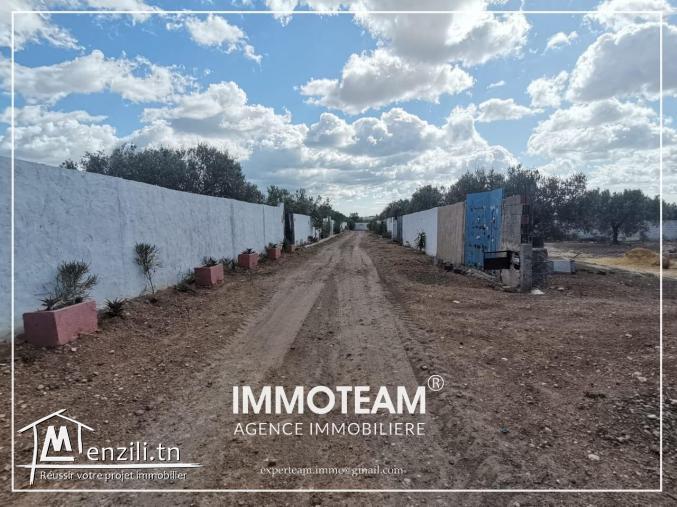 Un beau terrain de 4000 m2 a vendre  à sidi Hammed Hammamet