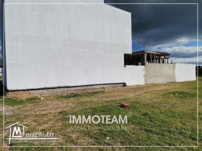 Un terrain a vendre situé à bir bouragba Hammamet