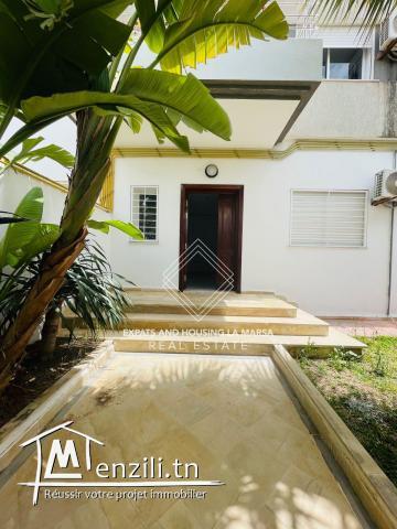 A LOUER S+2 avec jardin !! À la Marsa