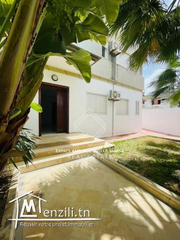 A LOUER S+2 avec jardin !! À la Marsa