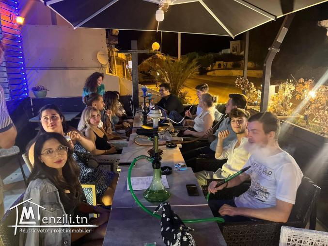 للبيع اصل تجاري قاعة شاي في مدينة الحمامات امام نزل راد...