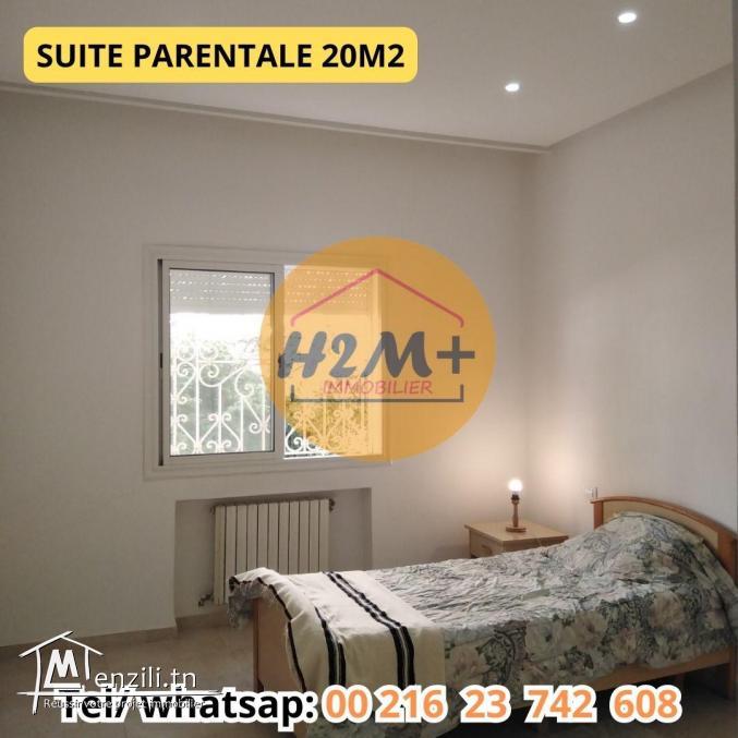 Vente villa S4 Bardo côté rue Beyrouth. Terrain 338m2. Bâti 185m2