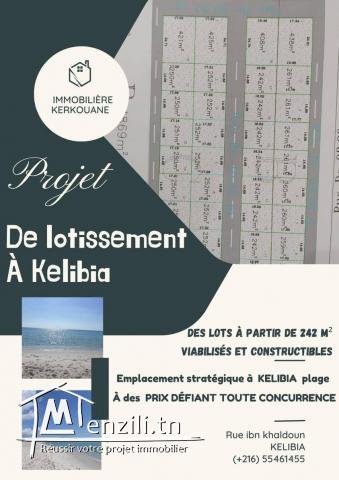 des lots de terrains à kélibia plage