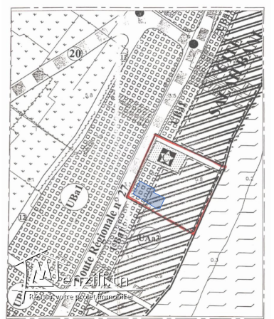 A vendre Terrain 833 m² à KORBA Nabeul constructible