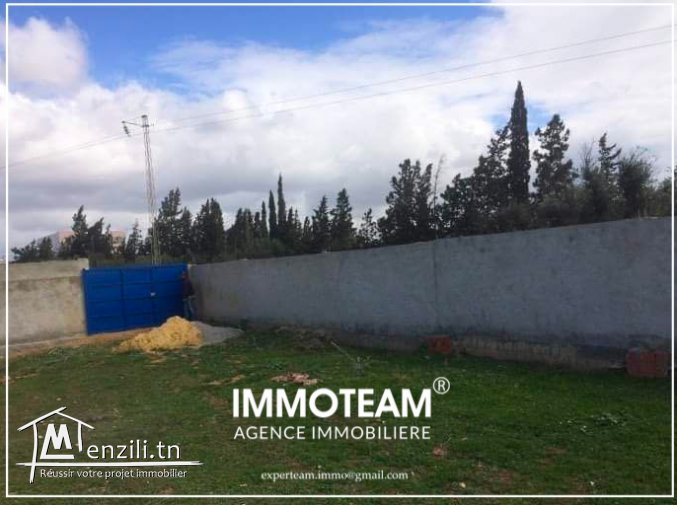 A vendre un terrain de 1280 m2 à Hammamet sud