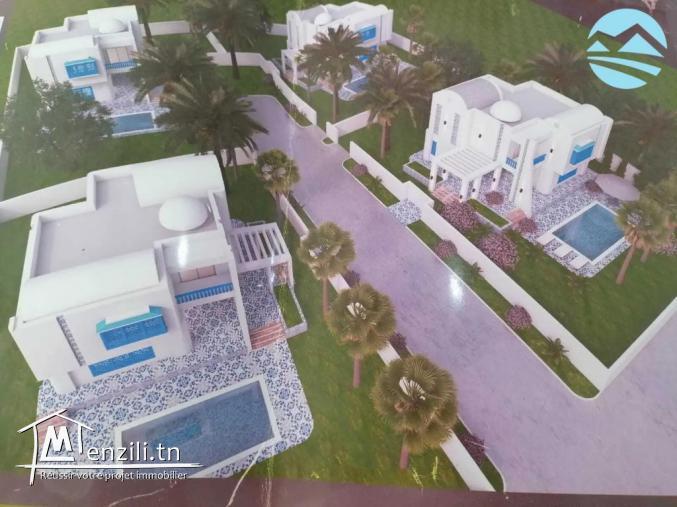 4 duplexe avec piscine style  "sidi bou said "  à kelibia