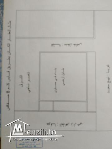 فظاء أرضى لمبني ذا طابقين للبيع