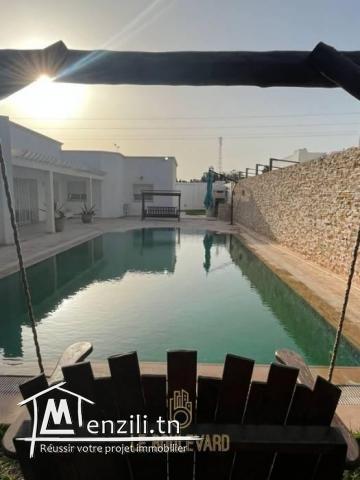 A louer Villa S4 avec piscine à jinene Hammamet