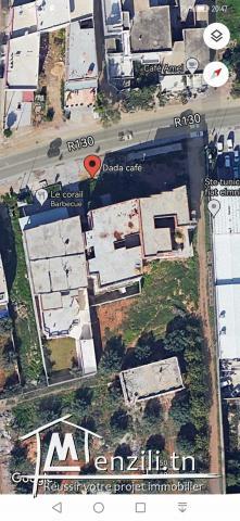 Vends terrain proche route de bizerte