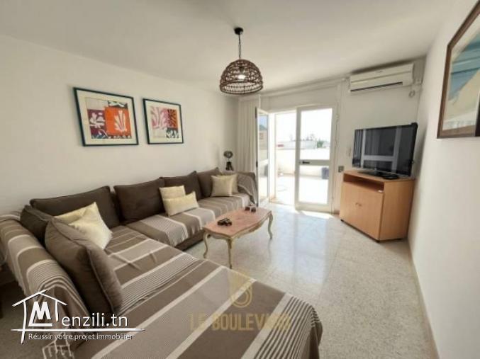 A louer Etage de villa S1 à Hammamet Nord