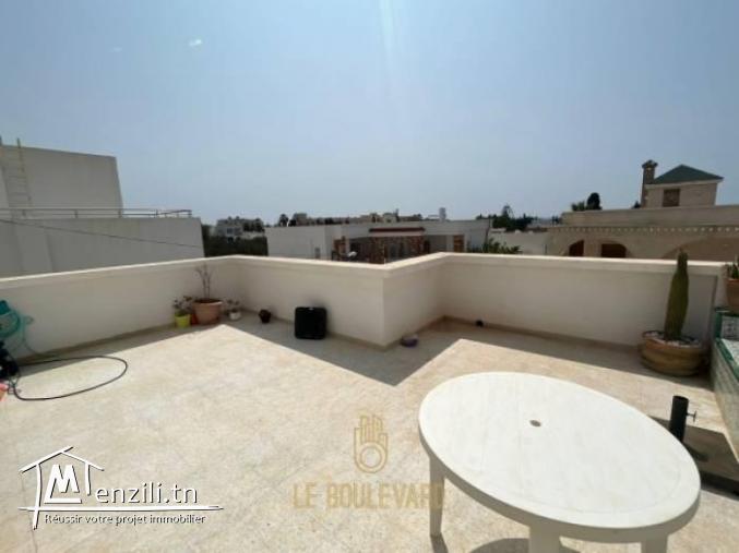 A louer Etage de villa S1 à Hammamet Nord