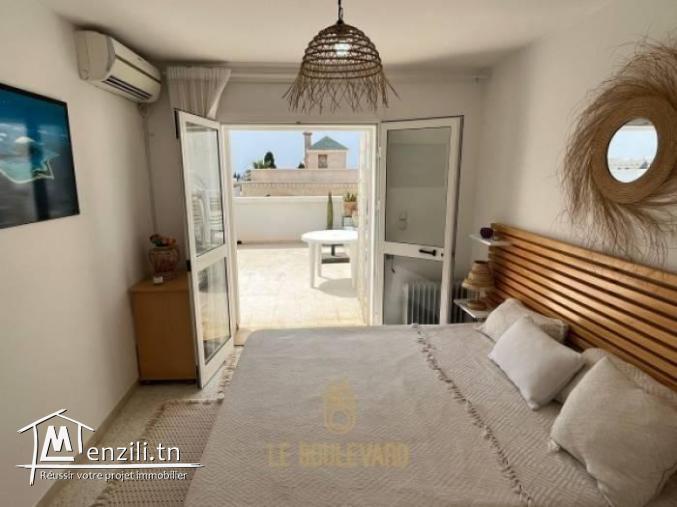 A louer Etage de villa S1 à Hammamet Nord