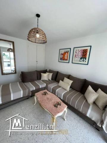 A louer Etage de villa S1 à Hammamet Nord