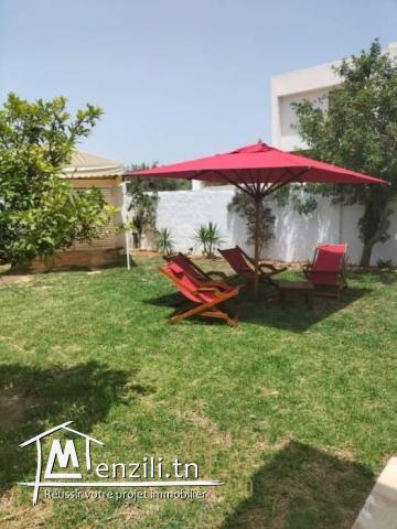 A louer Villa S2 avec piscine à Hammamet Nord