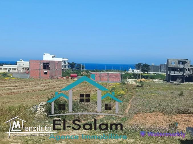 terrain a dar allouch vu panoramique a la plage et montagne