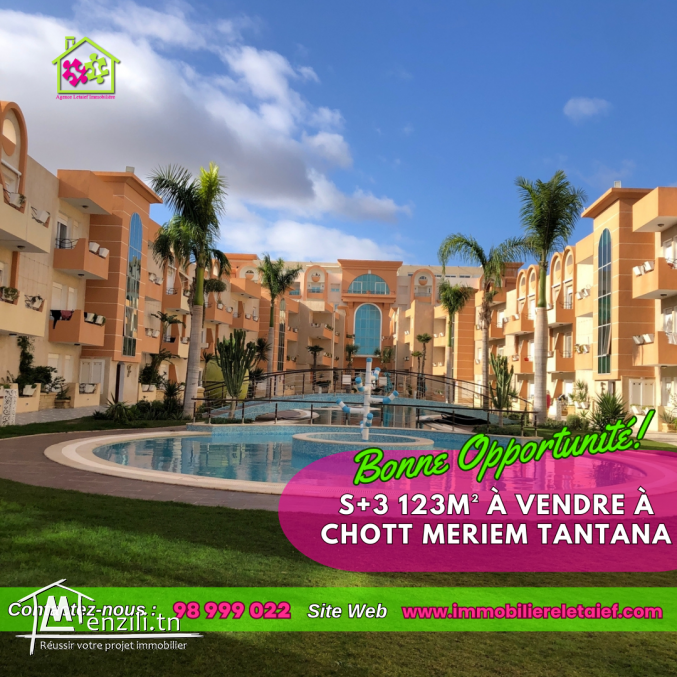 #Àvendre S+3 Haut Standing àChattMeriem