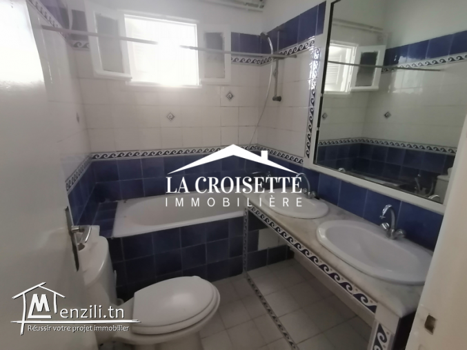 Etage de villa s+5 avec jardin à la marsa MEL0452