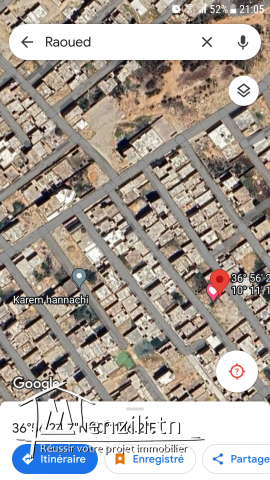 TERRAIN A RAOUED TITRE FONCIER