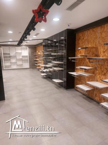 A louer local commercial RDC + Mezzanine à Nabeul