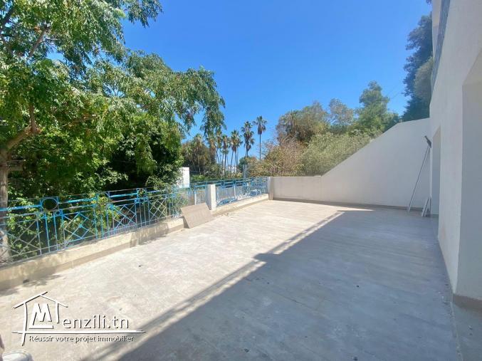 A louer un rez-de-chaussée S4 à La Marsa