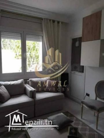 Un appartement s3 avec jardin a la Soukra