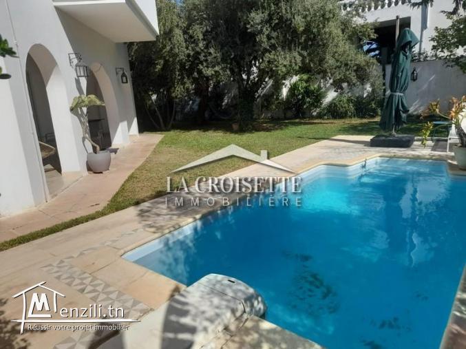 Villa s+3 avec piscine à la marsa MVL1420