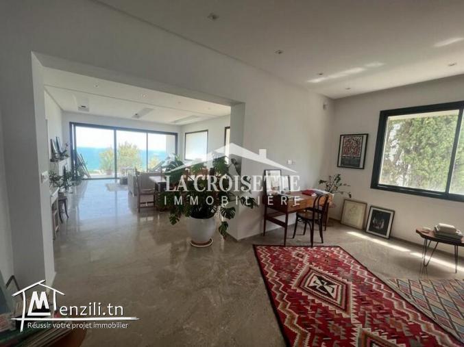 Appartement s+3 vue sur mer à la marsa MAL0411