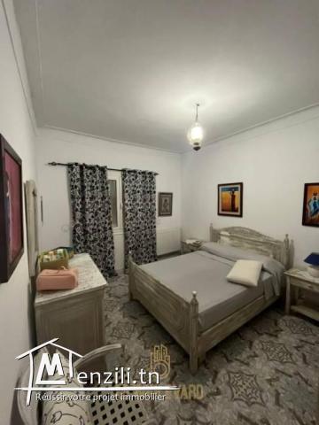 A louer Etage de villa S2 meublé à Jasmin Nabeul