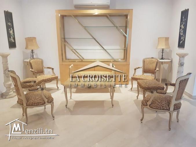 Appartement s+4 meublé à la marsa mal0461
