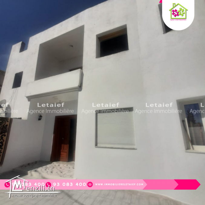 Belle villa avec jardin et garage à vendre à chott meriem