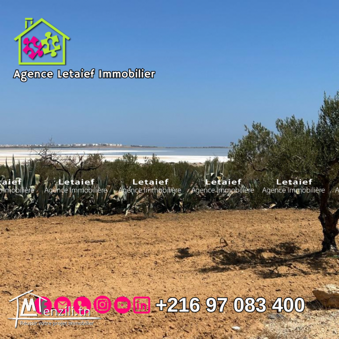 un lot de terrain clôturé de 5000m² àHergla Sidi Bouali
