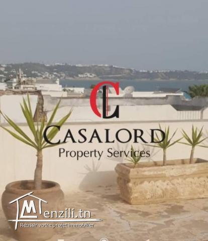 Duplex meublé S3 vue mer à La Marsa