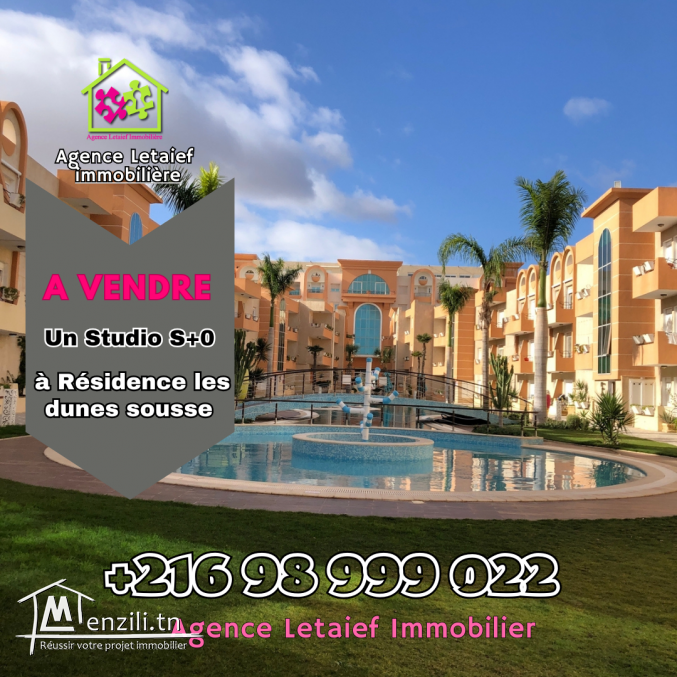 A vendre  S+0 à là résidence Les Dunes à Chatt Meriem