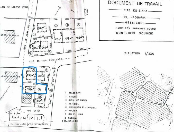 À vendre : Deux terrains à El Haouaria, à seulement 5 minutes à pied de la plage