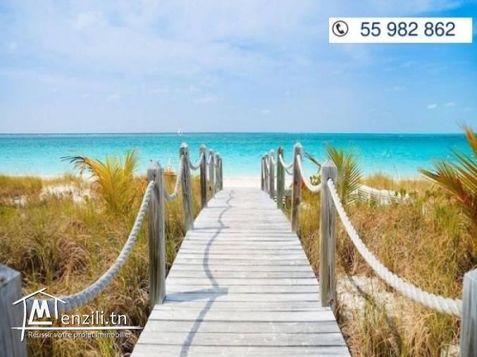 A vendre Terrain 433m² au bord de la mer Maamoura