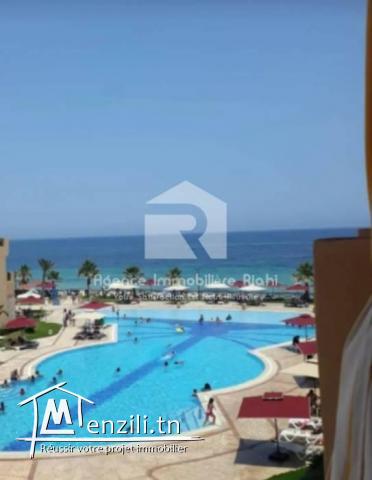 Un appartement S2  meublé vue mer & vue piscine à résidence Folla chatt Meriem-sousse