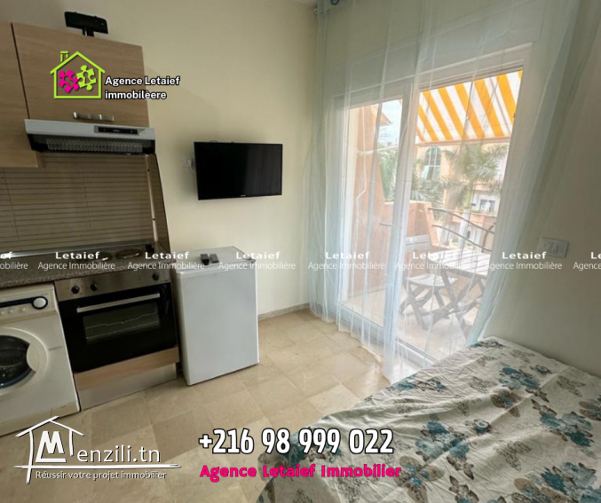 Location scolaire S+0 à là résidence Les Dunes à Chatt Meriem ????