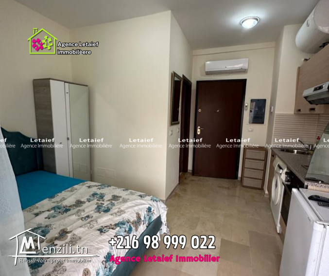 Location scolaire S+0 à là résidence Les Dunes à Chatt Meriem ????