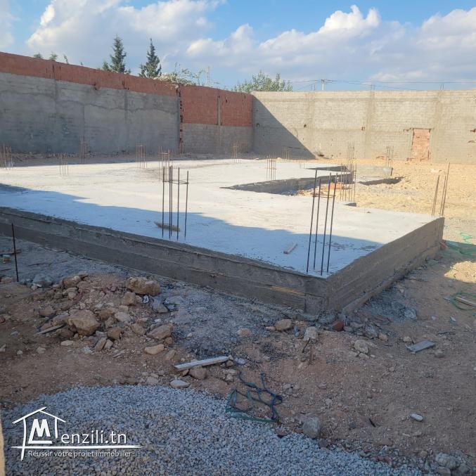 Vend terrain maison à finir