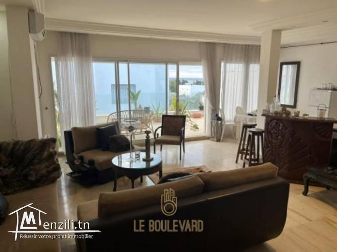 A louer Etage de villa S3 vue sur mer à Mrezge